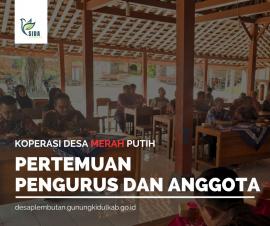 KOPERASI DESA MERAH PUTIH TEGASKAN KOMITMEN PENGEMBANGAN USAHA MELALUI PERTEMUAN PENGURUS DAN ANGGOT